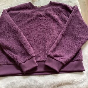 NWOT North Face fleece sweatshirt XL Plum